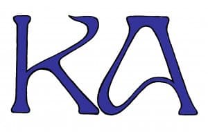 Kawartha Artists Gallery and Studio logo. Blue text on a white background.