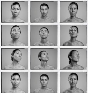 4 x 3 grid of greyscale photograph portraits by Keesic Douglas