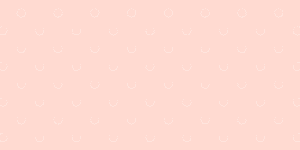 White circles on a peach coloured background