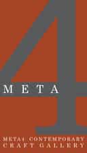 Meta4 Contemporary Craft Gallery logo. Large grey 4 with the text "Meta."