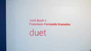 duet exhibition didactic reading "Jack Bush + Francisco-Fernando Granados duet"