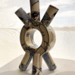 Thomas Aitken & Kate Hyde, Clockmount Vase: Punchinello, 2015, ceramic