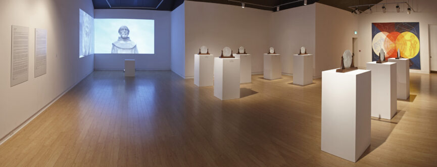 Gallery view of the exhibition La Rábida installed in the AGP's main gallery