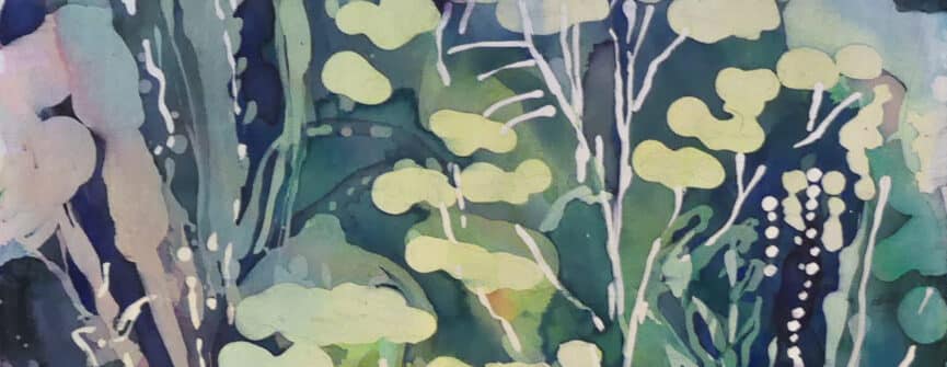 Laura Madera, Garden Air, 2020, archivally treated watercolour on panel, 16