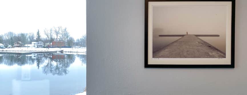 Tristan Peirce, Man Alone on Jetty, 2020, digital photography