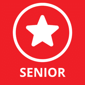 AGP Senior Membership Icon with graphic of a star inside a circle