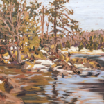 Marilyn Goslin, Oxtongue River, Algonquin Park, 2021, oil on canvas, 16” x 20”