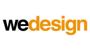 wedesign logo. It's All About ART Sponsor