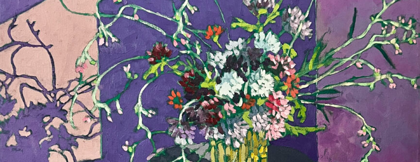 Night Stalk & Asters, 2005, oil on canvas