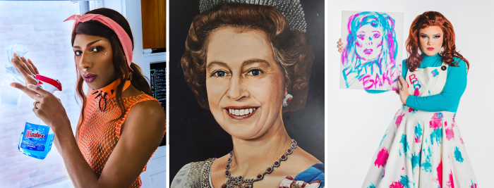 Composite photo of Sahira Q, Portrait of Her Majesty Queen Elizabeth II, and Betty Baker