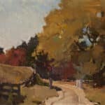 John Beatty, Road Near Barrie, undated, oil on board, Gift of the Lyceum Club and the Women's Art Association, Peterborough Branch, 1979