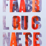 Jeffrey Macklin, Jeffrey Macklin, Fabricate Fabulousness, 2023, relief print on card KAST2024