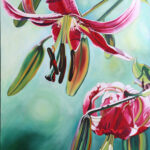 Mary McLoughlin, Mary McLoughlin, Hanging Asiatic Lilies at Larkwhistle , 2011, oil on canvas KAST2024