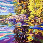Paul Nabuurs, Kawartha Highlands Reflected, 2023, acrylic on canvas