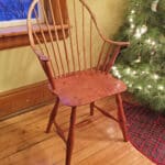 Ted Hodson, Ted Hodson, Round Back Chair, 2022, figured maple, cherry & red oak KAST2024